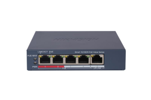 4 Port Fast DS-3E1105P-EI-M Ethernet Smart  HIKVISION POE Switch