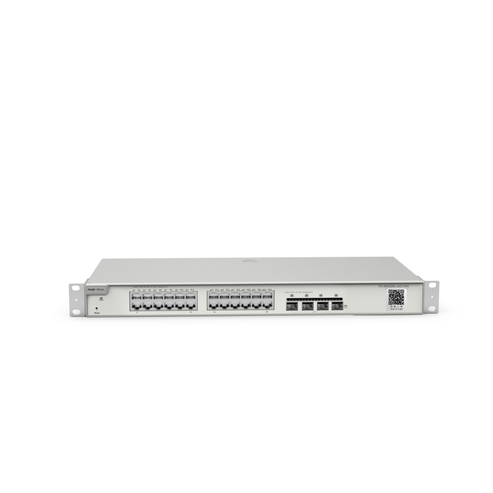 RG-NBS5200-24GT4XS, 24-port Gigabit Layer  RUIJIE 3 Non-PoE Switch, 4 SFP+ Uplink