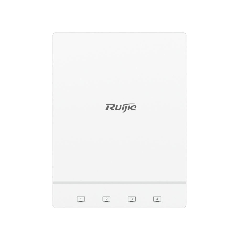 RG-AP180, Wi-Fi 6 Dual Radio 1.775 Gbps Ruijie Indoor Wall Plate Wireless AP