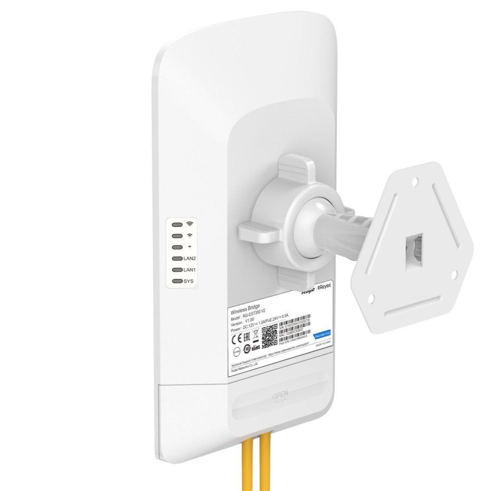 RG-EST350 V2, 5GHz Dual-stream Ruijie 802.11ac 5KM Wireless Bridge