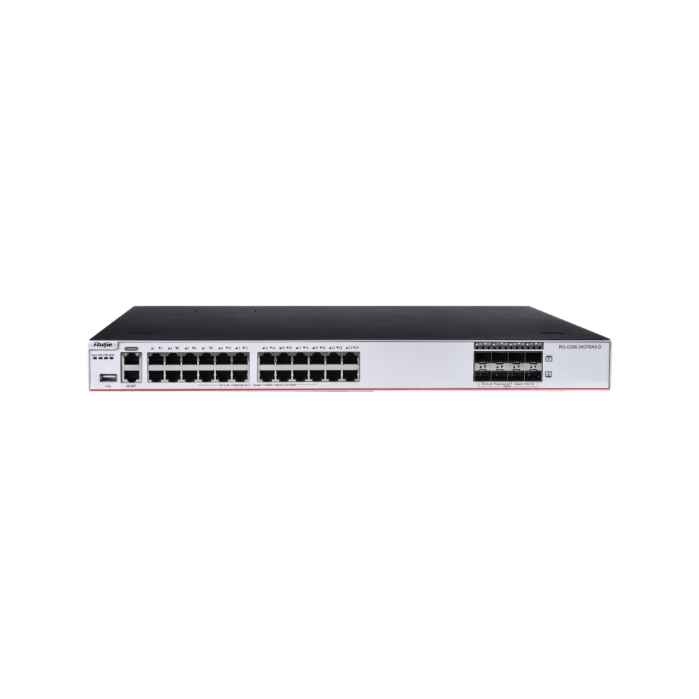 RG-CS85-24GT8XS-D 24-Port 1GE RJ45 Layer RUIJIE 3 Enterprise-Class Core or Aggregation Switch, 8-Port 10GE Uplink