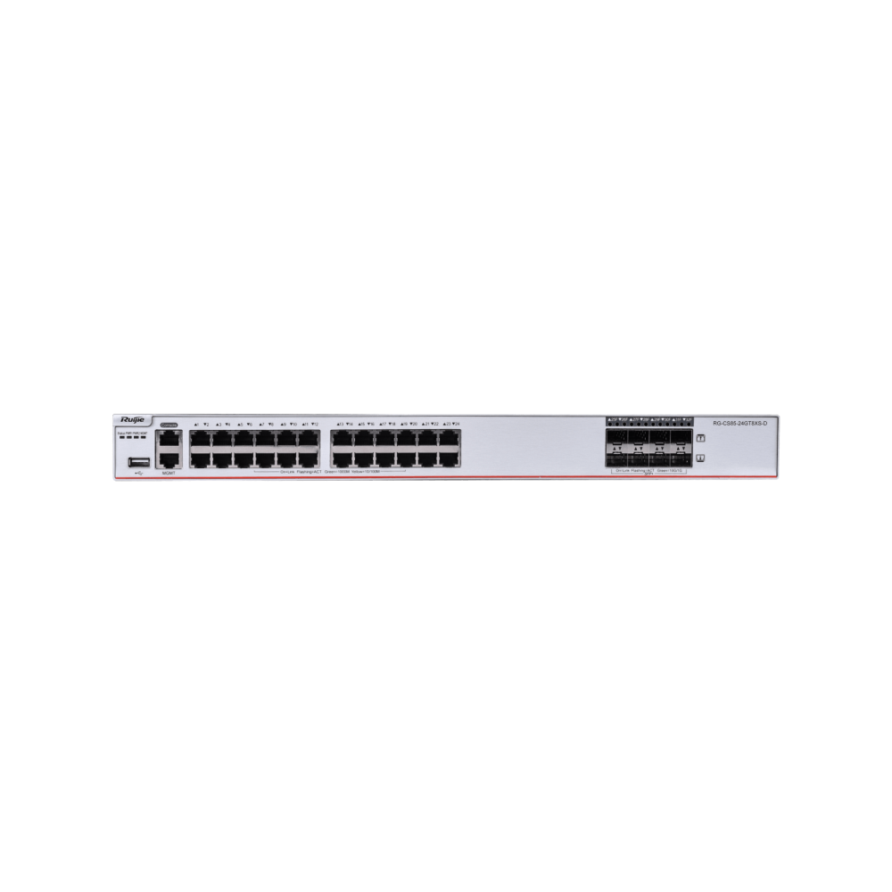 RG-CS85-24GT8XS-D 24-Port 1GE RJ45 Layer RUIJIE 3 Enterprise-Class Core or Aggregation Switch, 8-Port 10GE Uplink