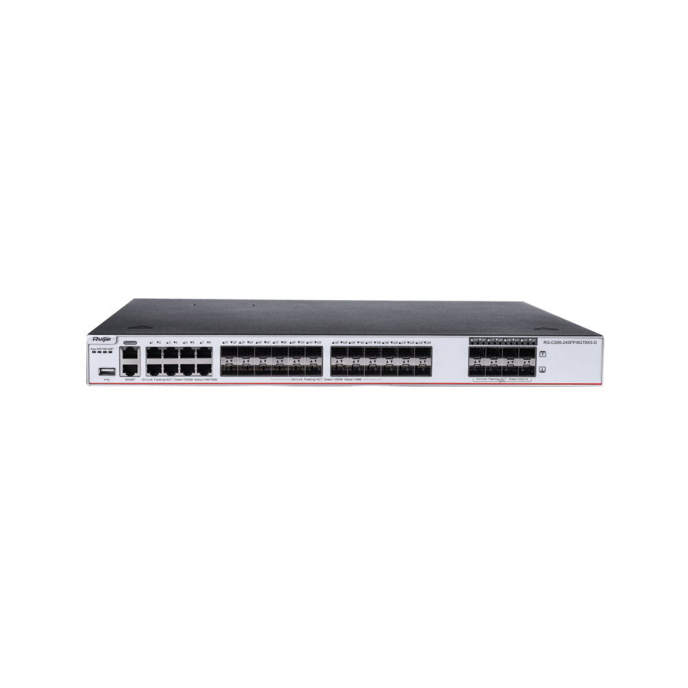 RG-CS85-48SFP4XS-D 48-Port 1GE SFP Layer  RUIJIE 3 Enterprise-Class Core or Aggregation Switch, 4-Port 10GE Uplink