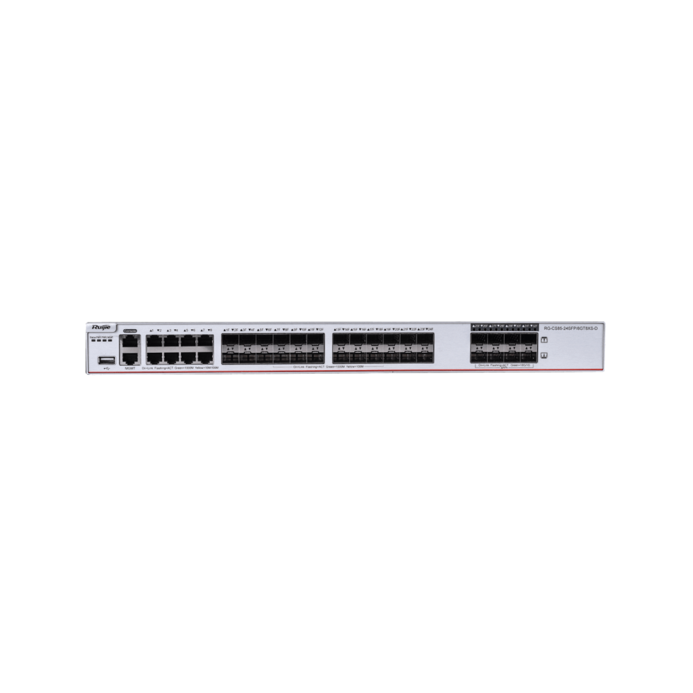 RG-CS85-48SFP4XS-D 48-Port 1GE SFP Layer  RUIJIE 3 Enterprise-Class Core or Aggregation Switch, 4-Port 10GE Uplink