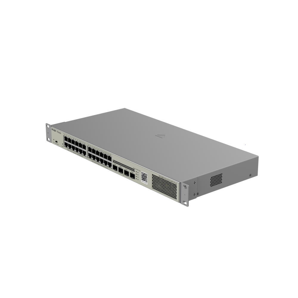 RG-NBS3100-24GT4SFP-P-V2, 28-Port Gigabit Layer 2  RUIJIE Cloud Managed PoE Switch