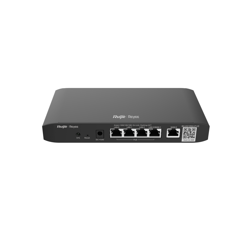 RG-EG105G-P-V3 Reyee Cloud RUIJIE Managed PoE Router