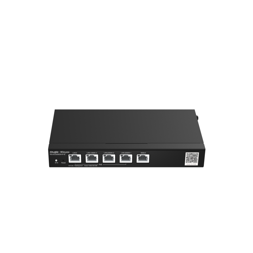 RG-EG305GH-P-E, Reyee 5-Port High-Performance  RUIJIE Cloud Managed PoE Office Router