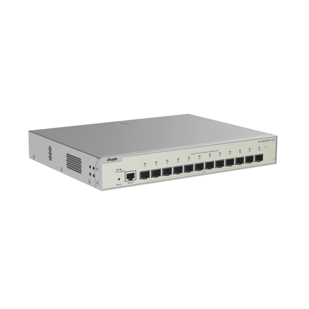 RG-NBS5500-12XS, 12-Port Full 10G SFP+ Layer 3 RUIJIE Managed Switch