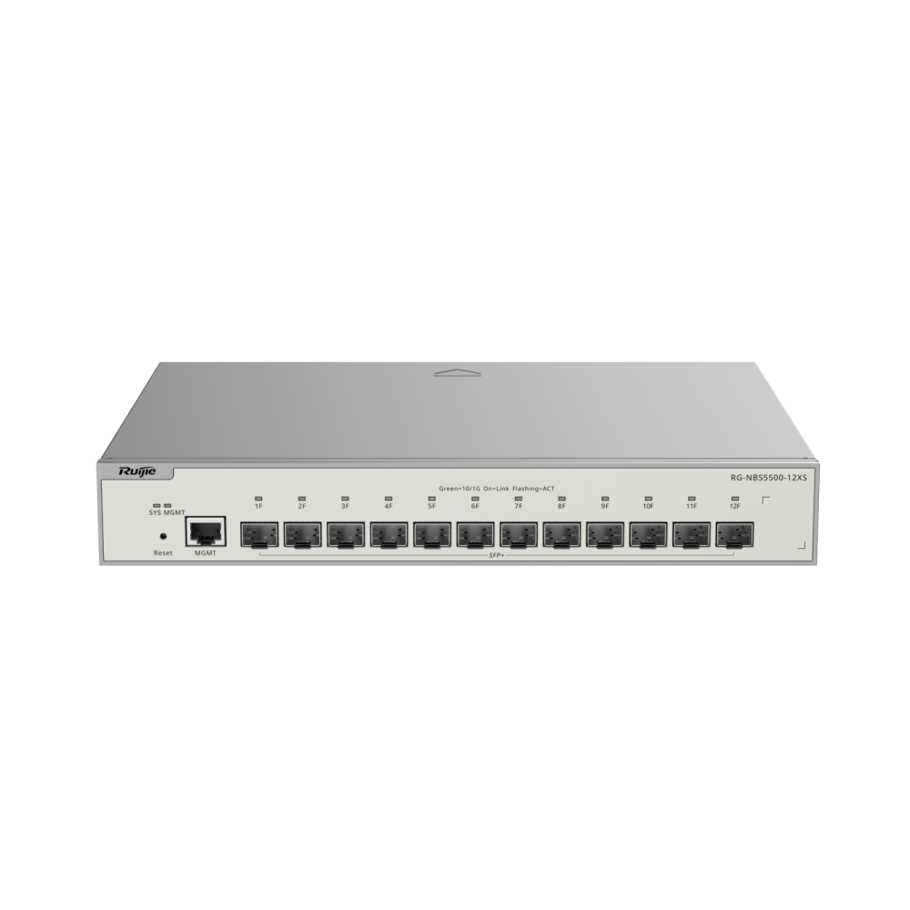 RG-NBS5500-12XS, 12-Port Full 10G SFP+ Layer 3 RUIJIE Managed Switch