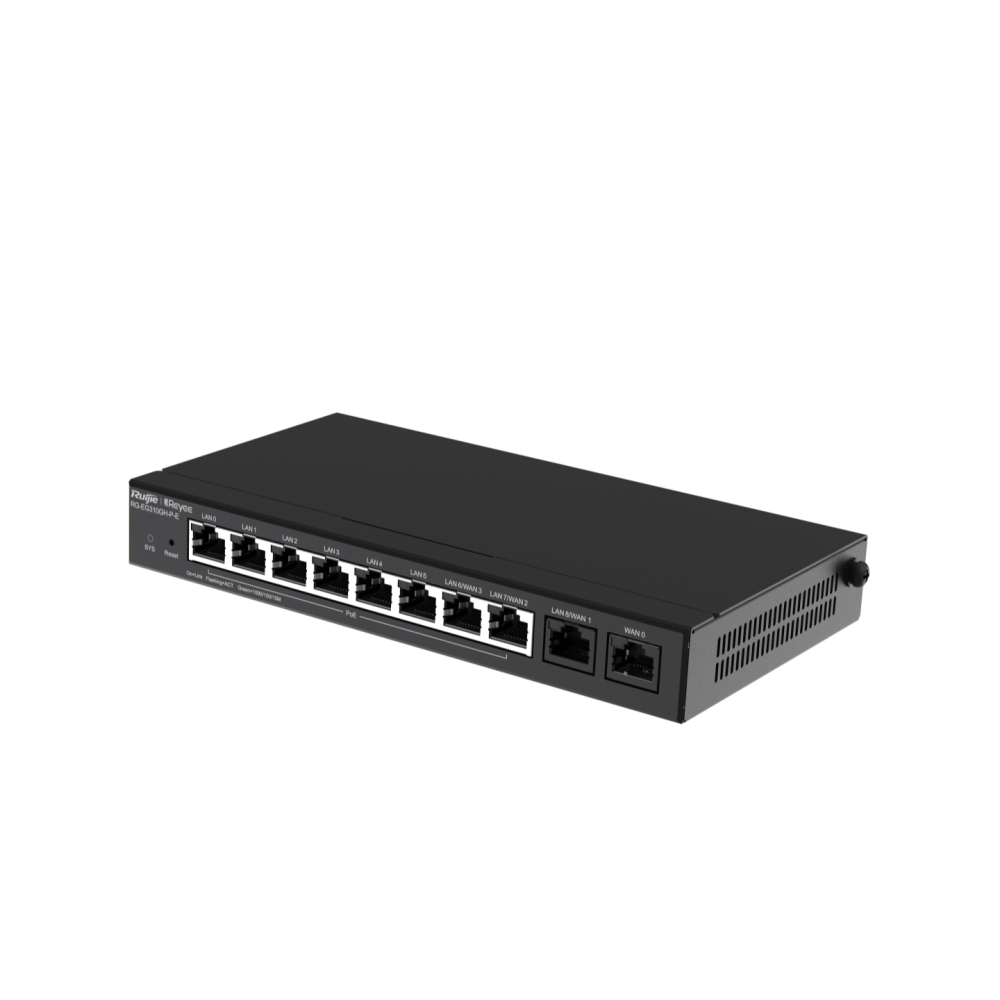 RG-EG310GH-P-E, Reyee10-Port ruijie  High-Performance Cloud Managed PoE Office Router, Reyee10-Port High-Performance Cloud Managed PoE Office Router