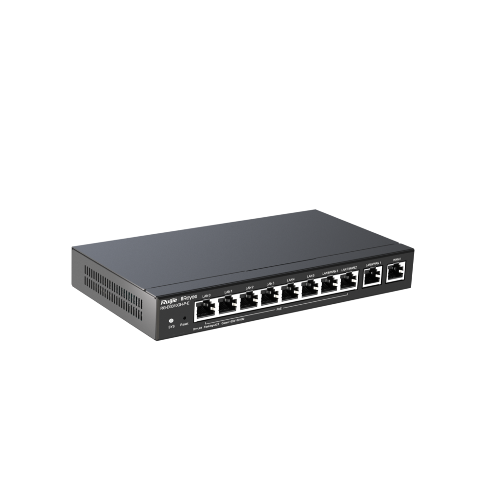 RG-EG310GH-P-E, Reyee10-Port ruijie  High-Performance Cloud Managed PoE Office Router, Reyee10-Port High-Performance Cloud Managed PoE Office Router