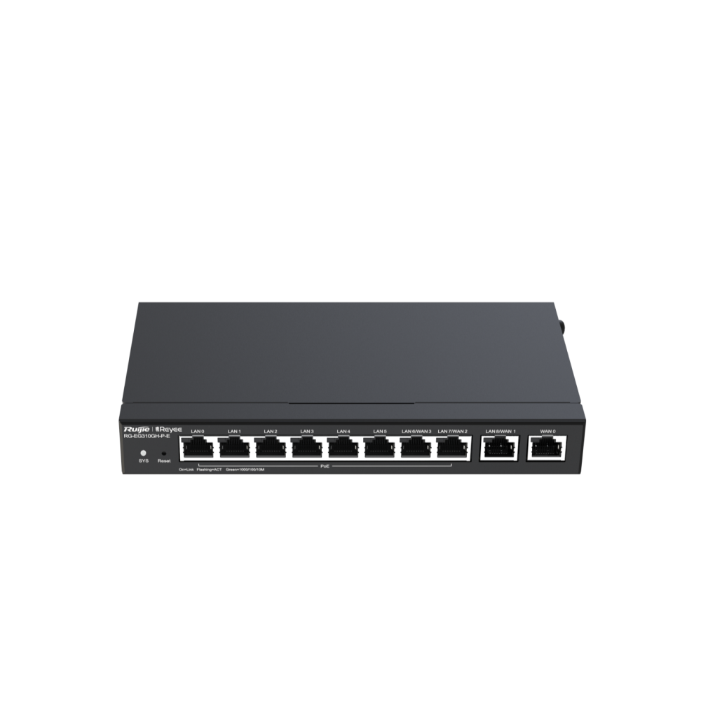 RG-EG310GH-P-E, Reyee10-Port ruijie  High-Performance Cloud Managed PoE Office Router, Reyee10-Port High-Performance Cloud Managed PoE Office Router