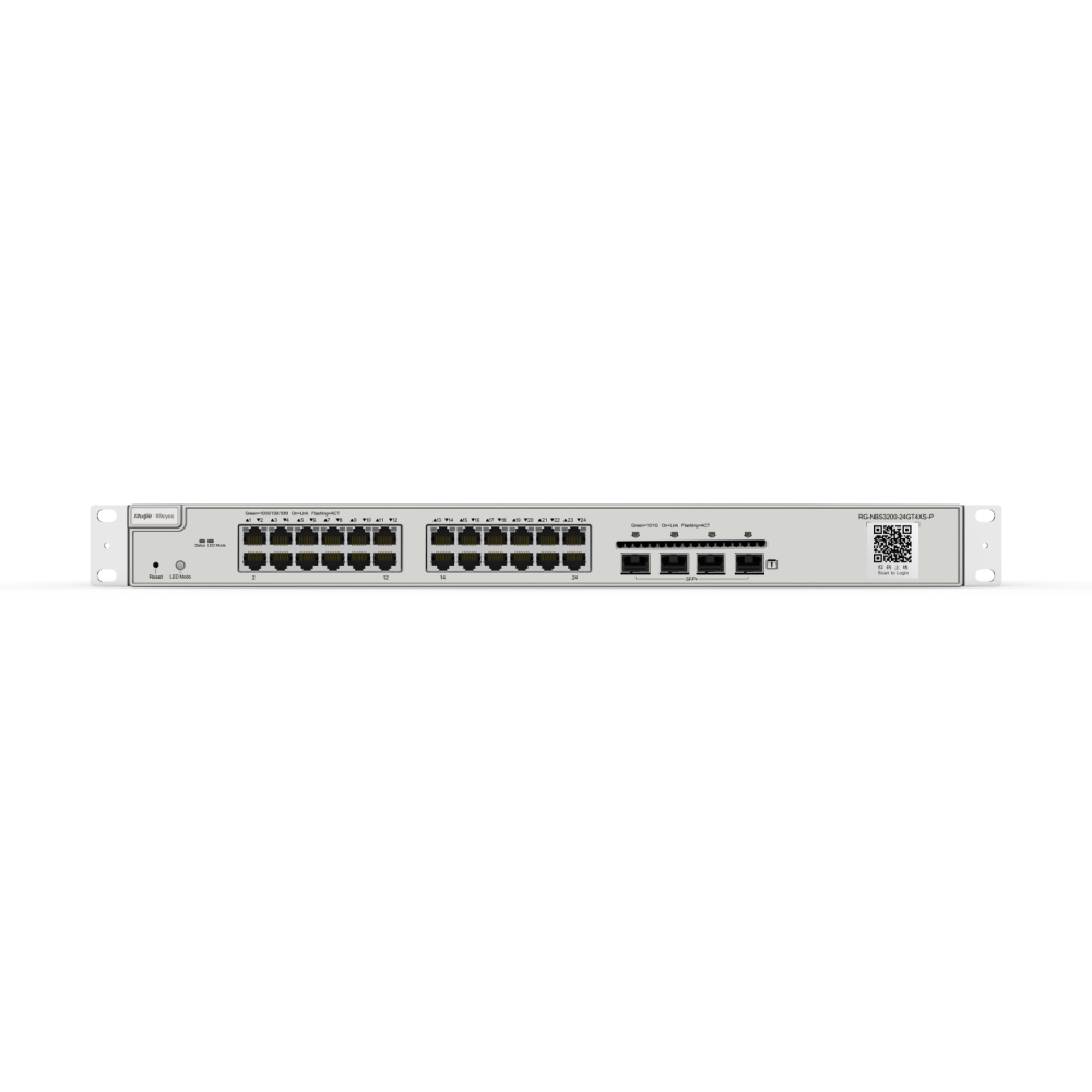 RG-NBS3200-24GT4XS-P, 24-Port Gigabit Layer 2 RUIJIE Cloud Managed PoE Switch, 4 * 10G Uplink, 24-Port Gigabit Layer 2 Cloud Managed PoE Switch, 4 * 10G Uplink