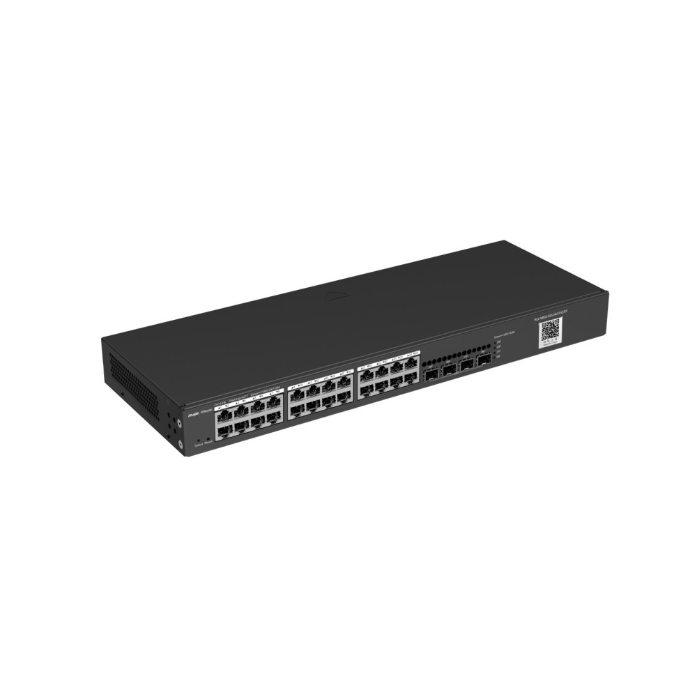 RG-NBS3100-24GT4SFP, 28-Port Gigabit Layer 2 RUIJIE Cloud Managed Non-PoE Switch