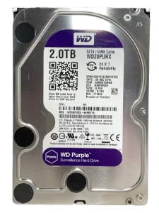 WD Purple 2TB Surveillance Hard Disk Drive - 5400 RPM Class SATA 6Gb/s 64MB Cache 3.5 Inch WD20PURX