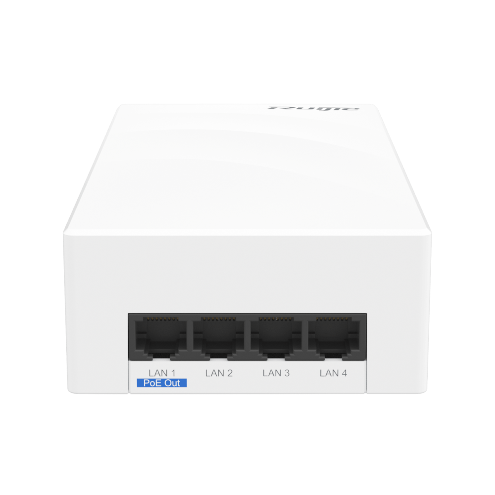 RG-AP180-I, Wi-Fi 6 Dual-Radio 2.976 Gbps RUIJIE Indoor Wall Plate Access Point