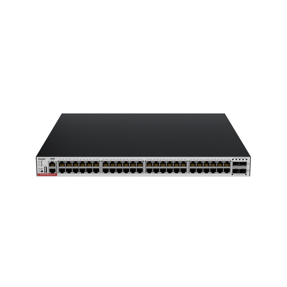 RG-S5310-48GT4XS-P-E 48-Port GE Electrical  RUIJIE Layer 3 Managed Access Switch with PoE+, Four 10G Uplink Ports