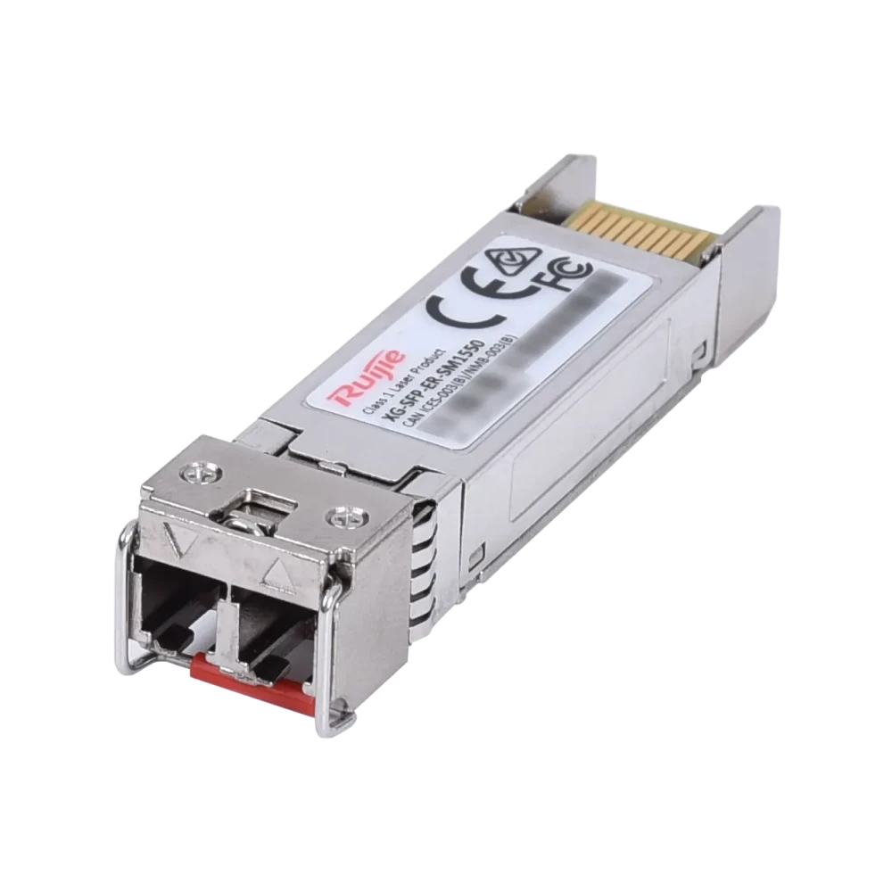 XG-SFP-ER-SM1550 10GBASE-ER SFP+ 1550-nm 40-km RUIJIE DOM Duplex LC SMF Optical Transceiver Module