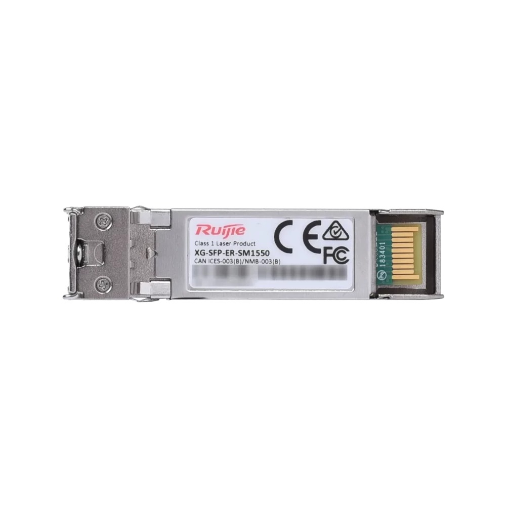 XG-SFP-ER-SM1550 10GBASE-ER SFP+ 1550-nm 40-km RUIJIE DOM Duplex LC SMF Optical Transceiver Module