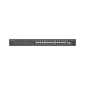 RG-ES126S-LP V2, 24-Port 10/100 Mbps RUIJIE with 2-Port Gigabit Rackmount PoE Switch