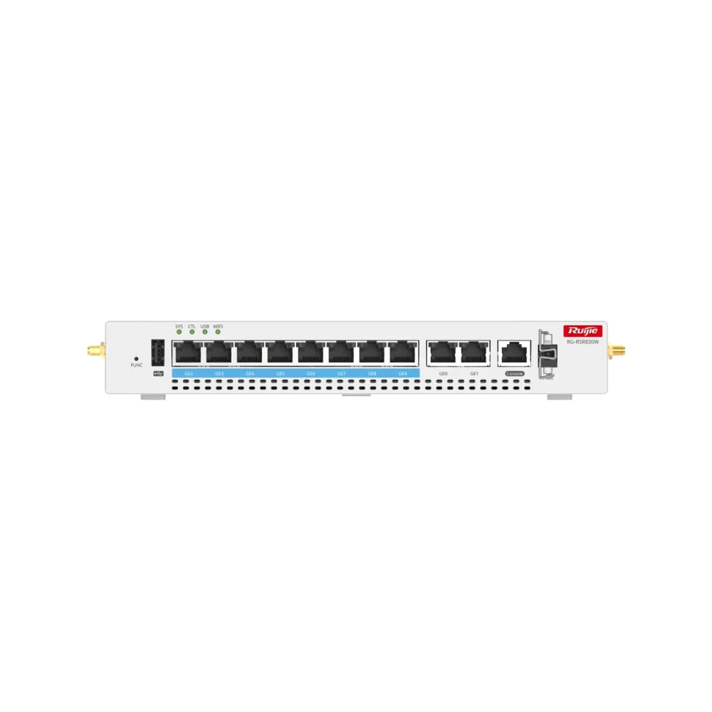 RG-RSR830W 10-Port Mobile Router, RUIJIE Supporting Wi-Fi 6