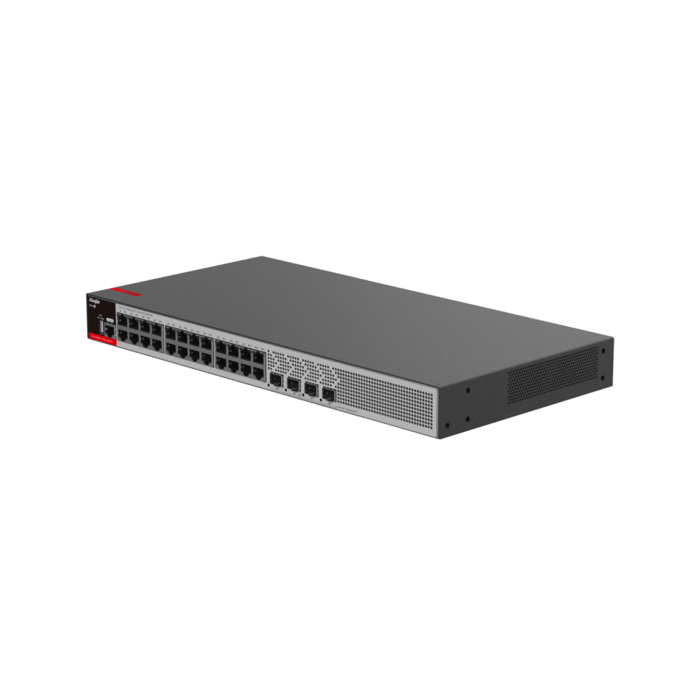 RG-S2915-24GT4MS-L 24-Port 1GE RJ45 RUIJIE Layer 2+ Managed Switch with Four 2.5GE Uplink SFP Ports