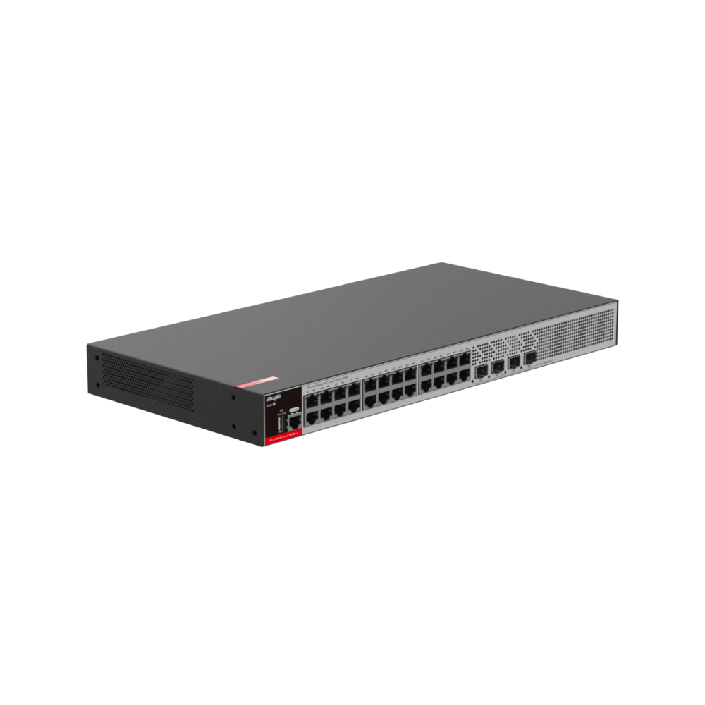 RG-S2915-24GT4MS-L 24-Port 1GE RJ45 RUIJIE Layer 2+ Managed Switch with Four 2.5GE Uplink SFP Ports