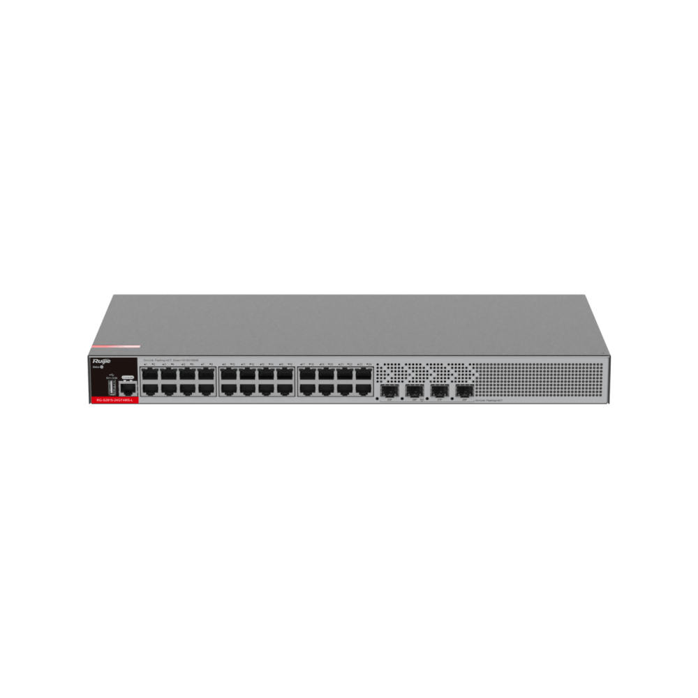 RG-S2915-24GT4MS-L 24-Port 1GE RJ45 RUIJIE Layer 2+ Managed Switch with Four 2.5GE Uplink SFP Ports