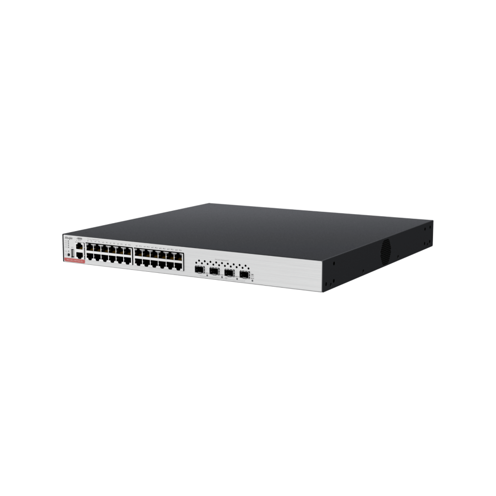 RG-CS83-24GT4XS-PD 24-Port GE Electrical Layer 3 RUIJIE Managed Access Switch with PoE+, 4 × 10G Uplink Ports