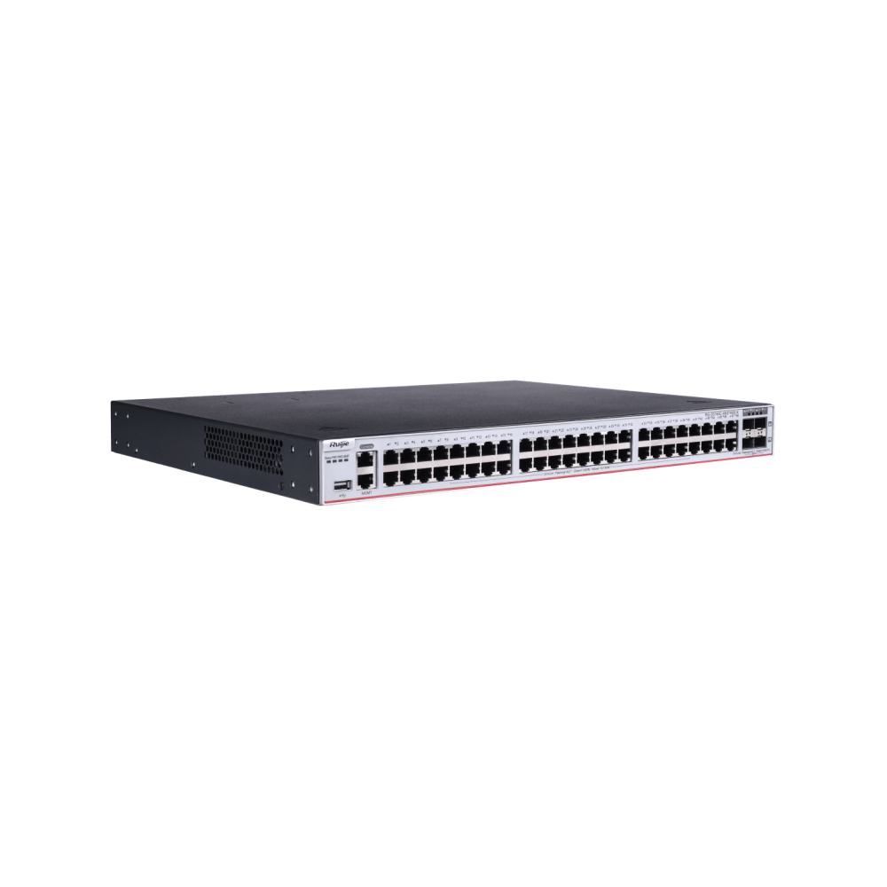 RG-S5760C-48GT4XS-X 48-Port Layer 3 RUIJIE Enterprise-Class Core or Aggregation Switch, 4-Port 10GE Uplink