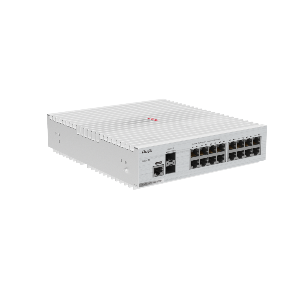 RG-SF2920-16GT2SFP 16-Port GE All-Optical RUIJIE Switch, 2 × Gigabit Uplink Optical Ports