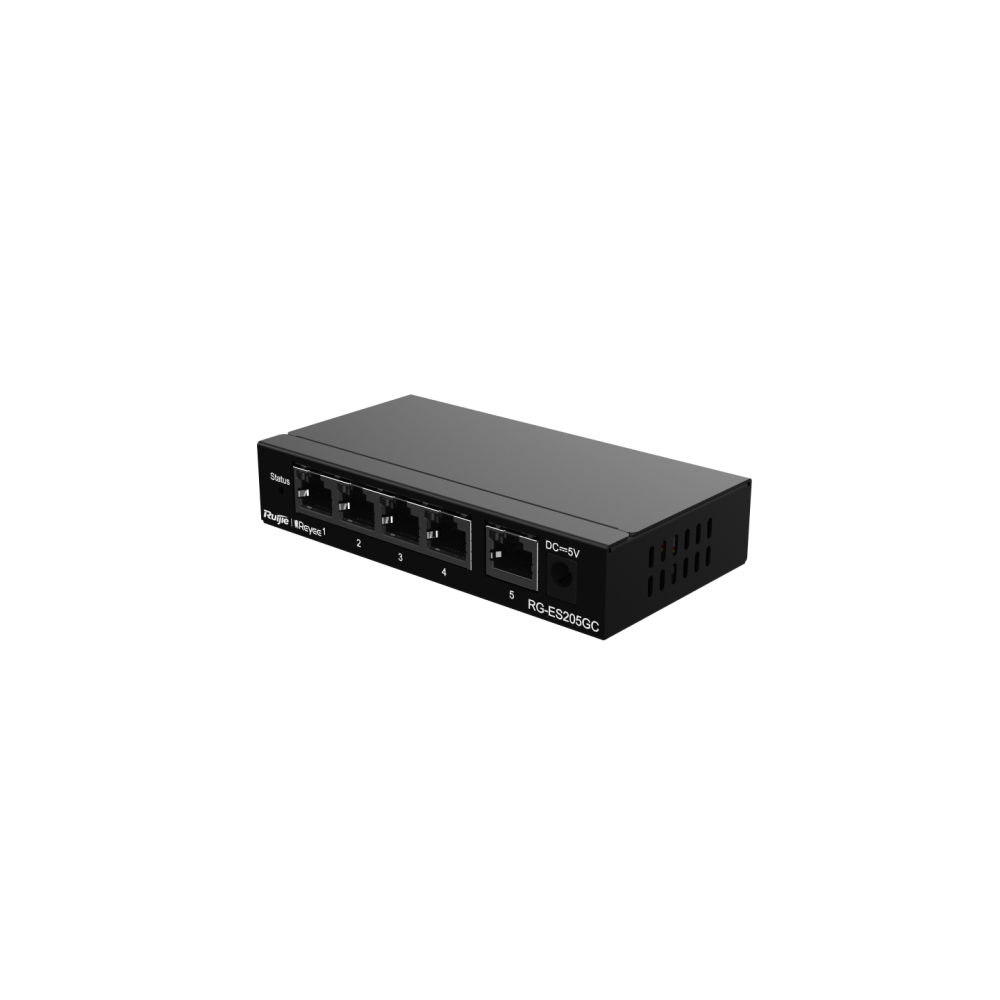 RG-ES205GC, 5-Port Gigabit Smart RUIJIE Cloud Managed Non-PoE Switch