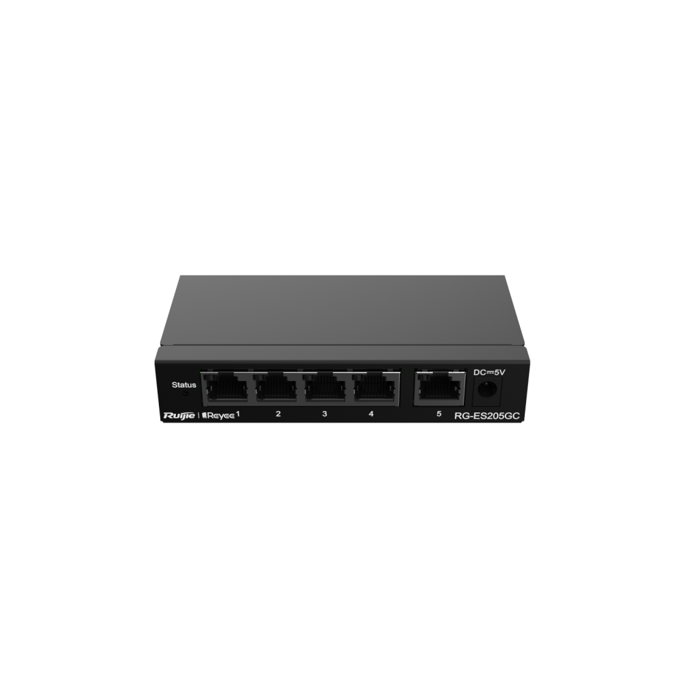 RG-ES205GC, 5-Port Gigabit Smart RUIJIE Cloud Managed Non-PoE Switch