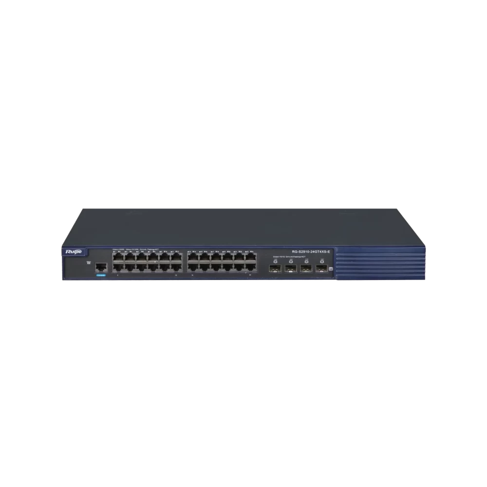 RG-S2910-24GT4XS-E 24-port Gigabit access RUIJIE switch, 4 10,000 Gigabit uplink ports