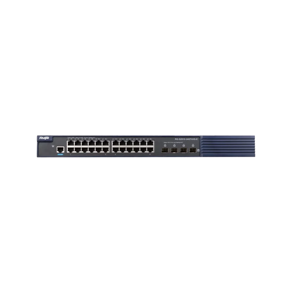 RG-S2910-24GT4XS-E 24-port Gigabit access RUIJIE switch, 4 10,000 Gigabit uplink ports