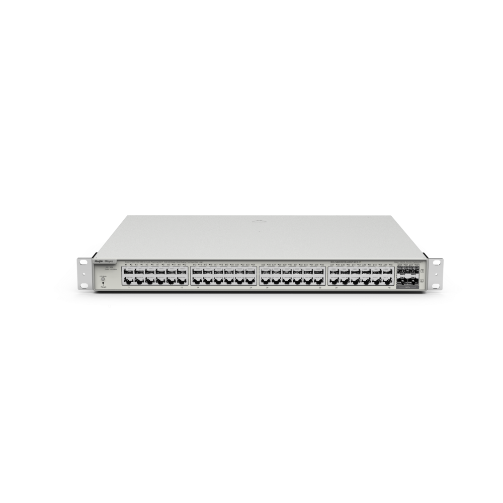 RG-NBS3200-48GT4XS-P, 48-Port Gigabit Layer RUIJIE 2 Cloud Managed PoE Switch, 4 * 10G Uplink