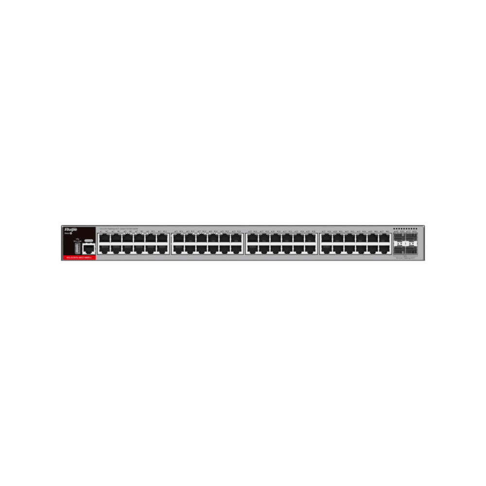 RG-S2915-48GT4MS-L 48-Port 1GE RJ45 Layer RUIJIE 2+ Managed Switch, 4-Port 2.5GE Uplink