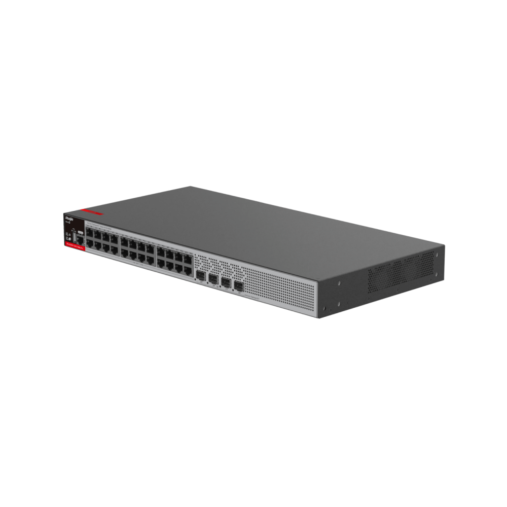 RG-S2915-24GT4MS-P-L 24-Port 1GE RJ45 Layer  RUIJIE 2+ Managed PoE+ Switch, 4-Port 2.5GE Uplink