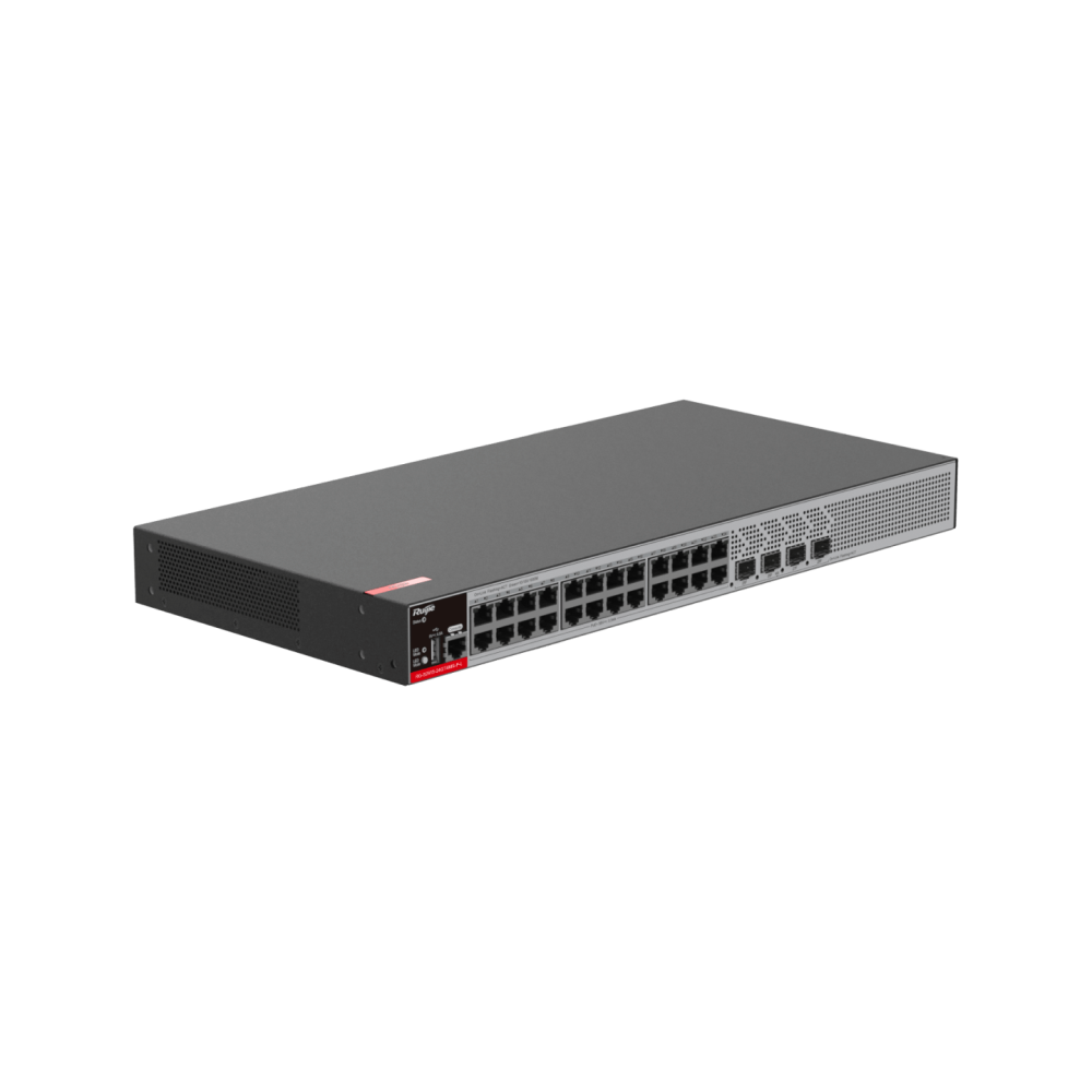 RG-S2915-24GT4MS-P-L 24-Port 1GE RJ45 Layer  RUIJIE 2+ Managed PoE+ Switch, 4-Port 2.5GE Uplink