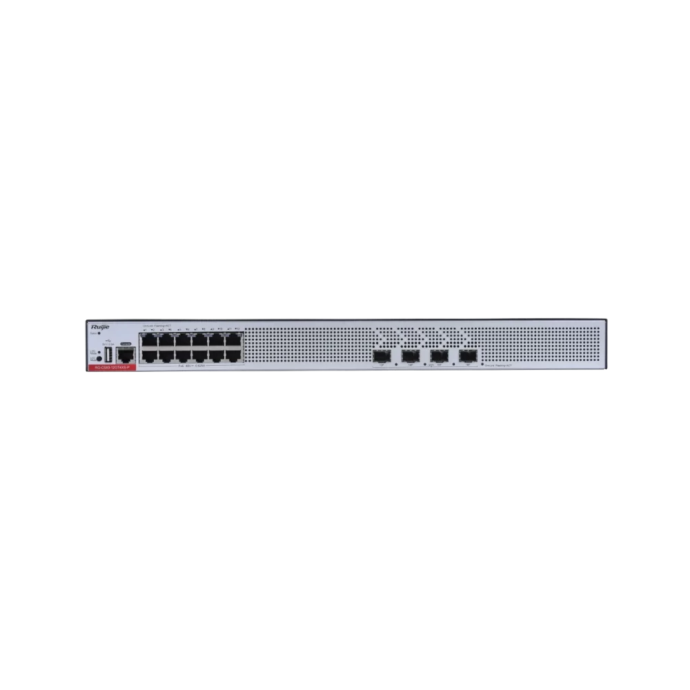 RG-CS83-12GT4XS-P 12-Port 1GE RJ45 Layer  RUIJIE 3 Managed Access Switch with PoE+, 4-Port 10GE Uplink