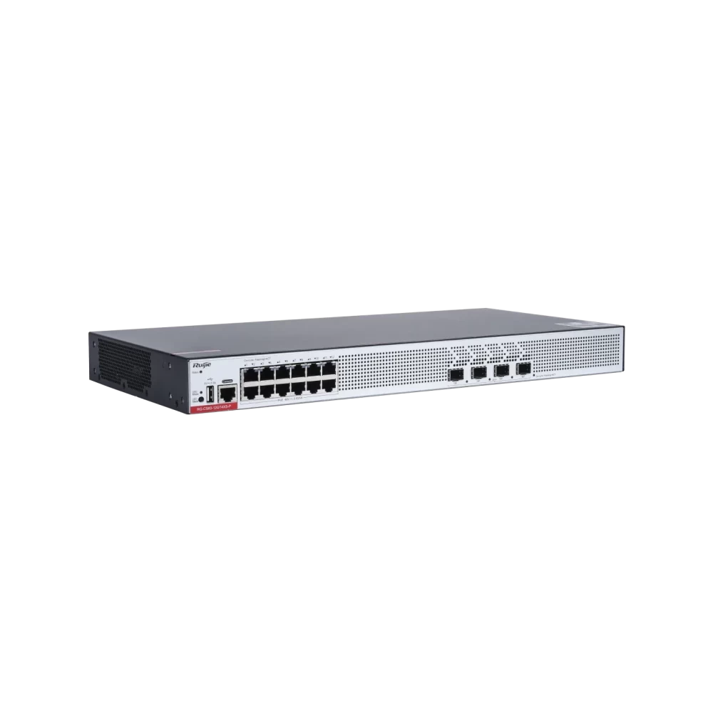 RG-CS83-12GT4XS-P 12-Port 1GE RJ45 Layer  RUIJIE 3 Managed Access Switch with PoE+, 4-Port 10GE Uplink