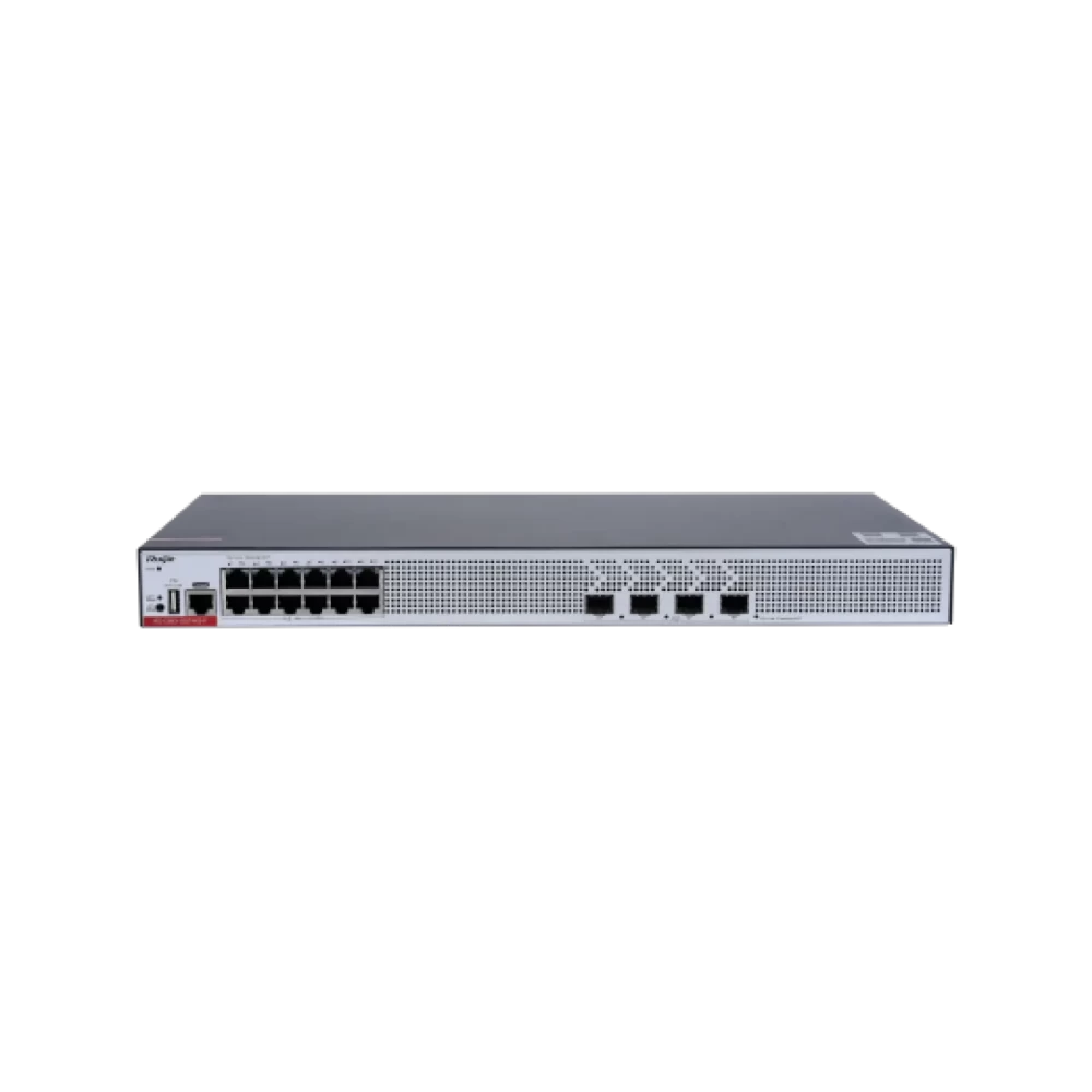 RG-CS83-12GT4XS-P 12-Port 1GE RJ45 Layer  RUIJIE 3 Managed Access Switch with PoE+, 4-Port 10GE Uplink