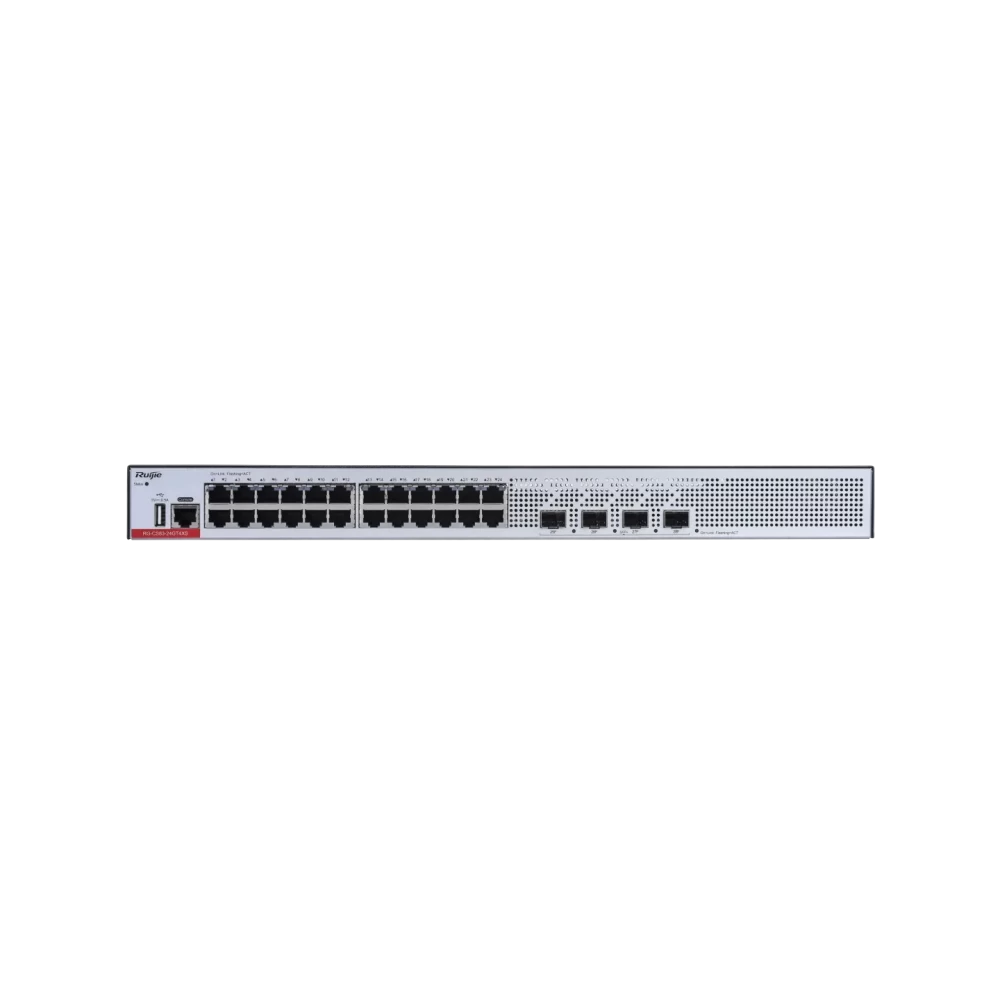 RG-CS83-24GT4XS 24-Port 1GE RJ45 Layer RUIJIE 3 Managed Access Switch, 4-Port 10GE Uplink