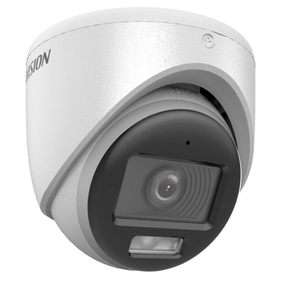 2 MP Smart DS-2CE70DF0T-LMFS Hybrid Light HIKVISION with ColorVu Fixed Turret Camera