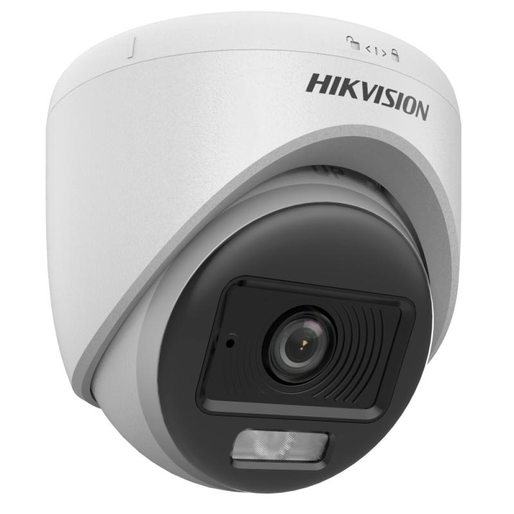 2 MP Smart DS-2CE70DF0T-LPFS Hybrid Light  HIKVISION with ColorVu Indoor Fixed Turret Camera